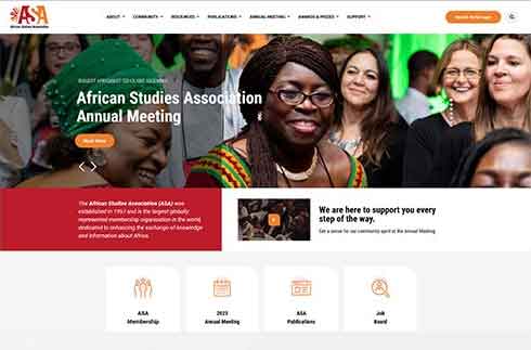 Site web de l'African Studies Association