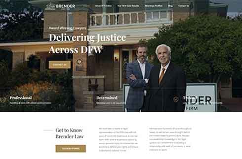 Site web de Brender Law Firm