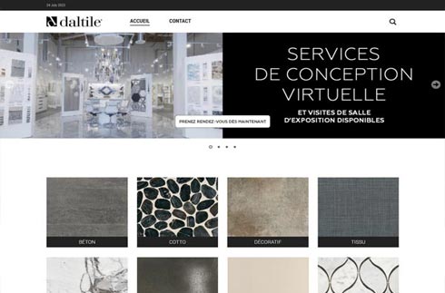 Aperçu du projet Web Daltile